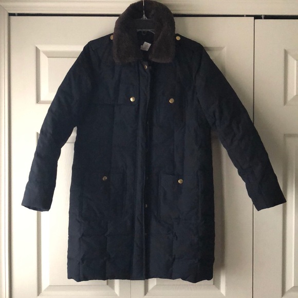 ✨Rare✨ J Crew Snowbound Puffer in Navy Sz Small - Picture 2 of 7
